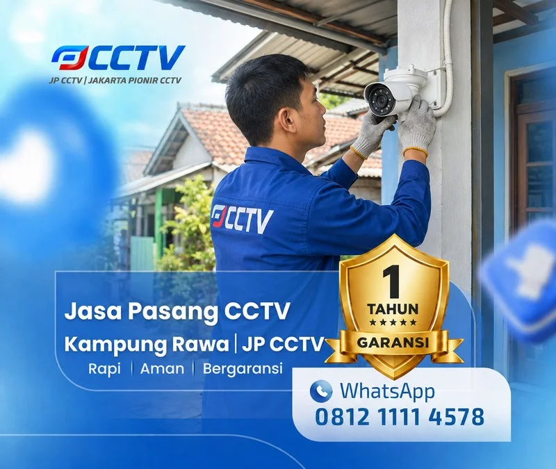 teknisi CCTV untuk kebutuhan keamanan di Kampung Rawa