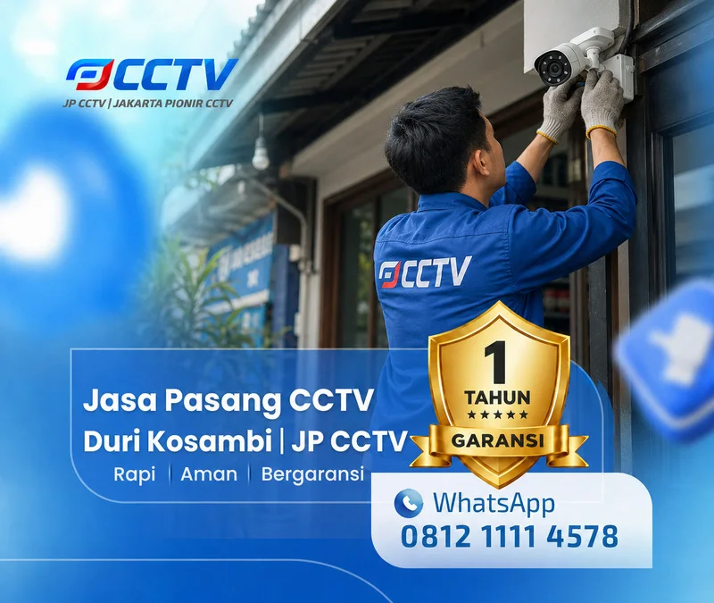 Proses teknisi CCTV bersama teknisi JP CCTV di Duri Kosambi