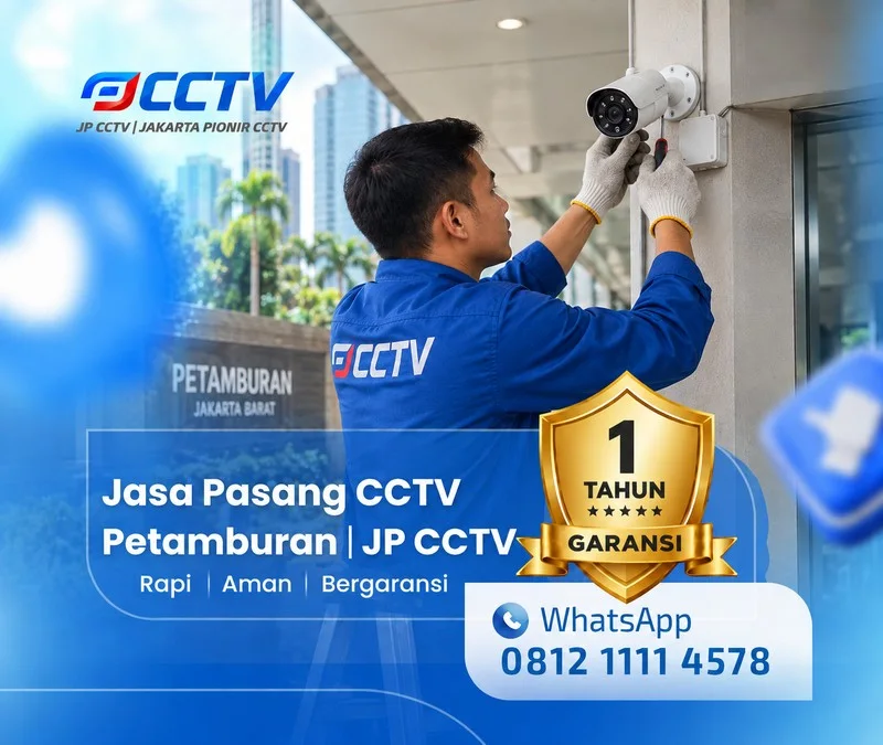 Dokumentasi lapangan teknisi CCTV JP CCTV di Petamburan