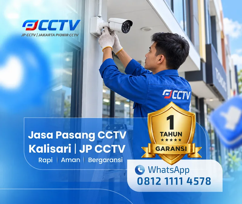 Tim JP CCTV menangani teknisi CCTV di Kalisari