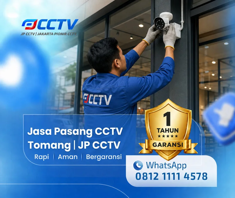 Proses teknisi CCTV bersama teknisi JP CCTV di Tomang