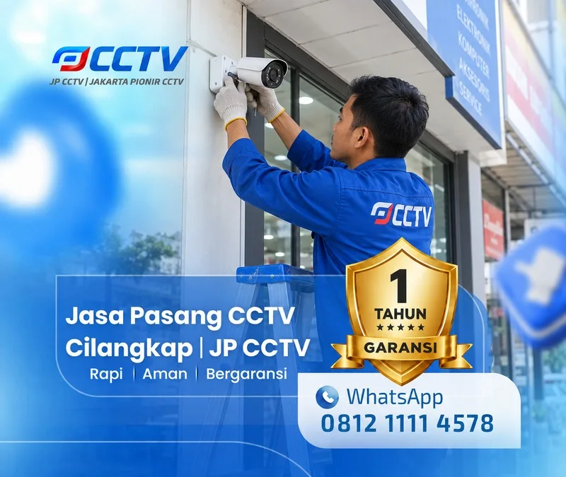 Tim JP CCTV menangani teknisi CCTV di Cilangkap