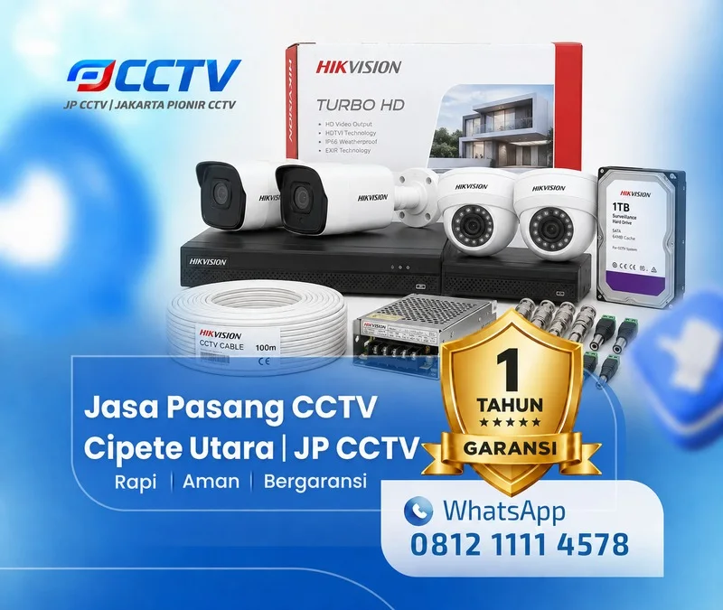 kamera CCTV Hikvision untuk kebutuhan keamanan di Cipete Utara