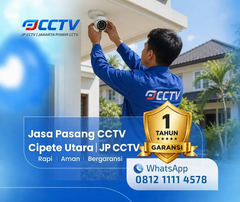 Proses teknisi CCTV bersama teknisi JP CCTV di Cipete Utara
