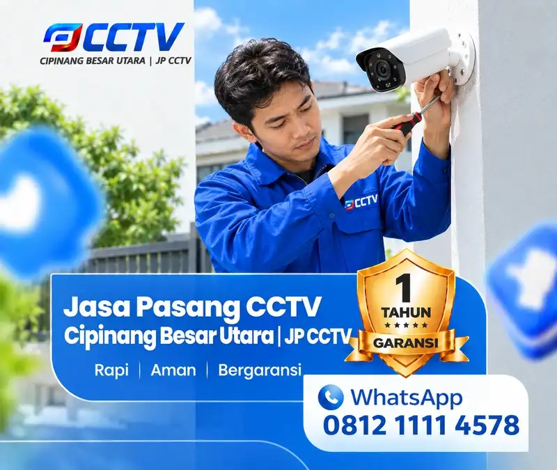 Pekerjaan pemasangan CCTV JP CCTV di Cipinang Besar Utara