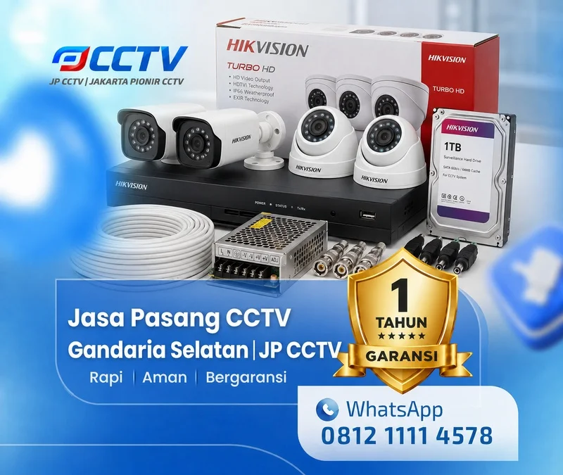 Tim JP CCTV menangani kamera CCTV Hikvision di Gandaria Selatan
