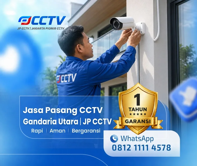 Dokumentasi teknisi CCTV JP CCTV di Gandaria Utara