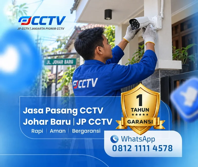 Pemasangan dan pengaturan teknisi CCTV JP CCTV di Johar Baru