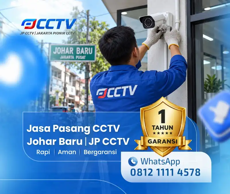 Dokumentasi lapangan teknisi CCTV JP CCTV di Johar Baru