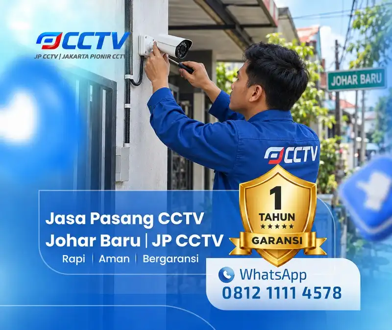 Tim JP CCTV menangani teknisi CCTV di Johar Baru