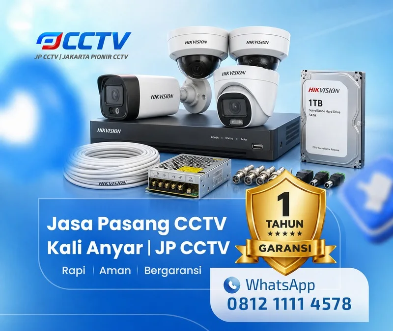 Hasil kamera CCTV Hikvision oleh JP CCTV di Kali Anyar