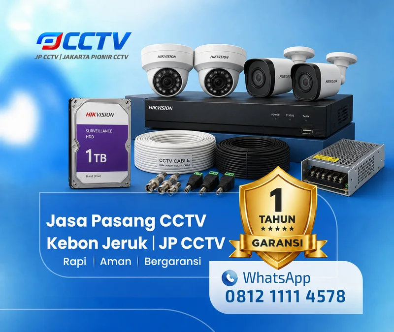 Tim JP CCTV menangani kamera CCTV Hikvision di Kebon Jeruk