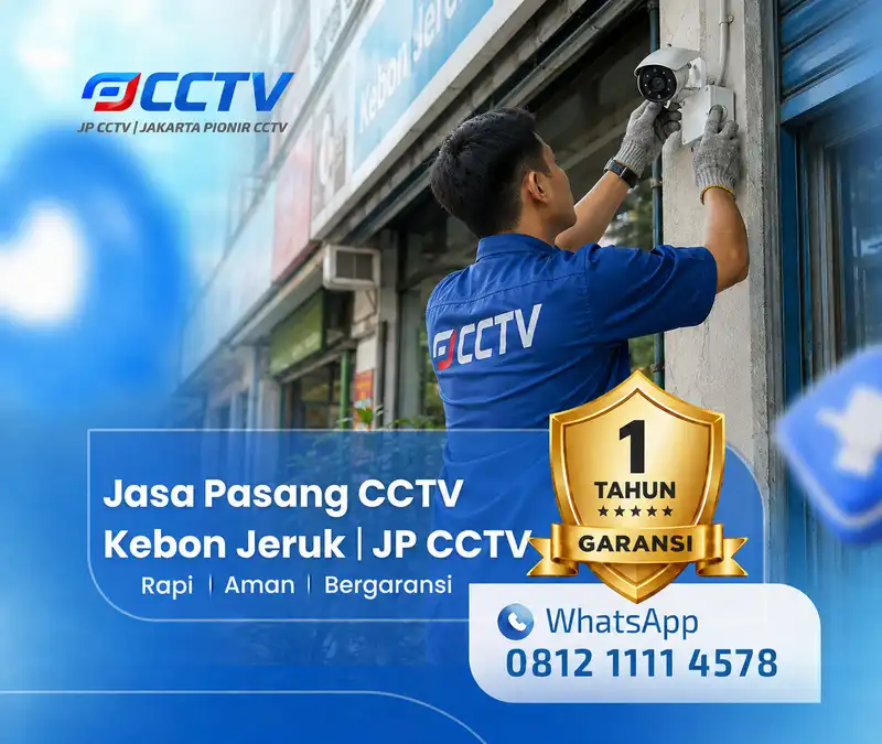 Pemasangan dan pengaturan teknisi CCTV JP CCTV di Kebon Jeruk