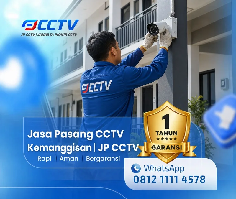 Dokumentasi lapangan teknisi CCTV JP CCTV di Kemanggisan