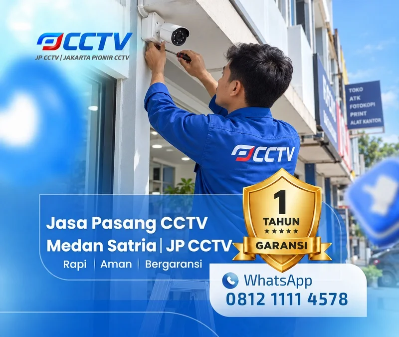 Dokumentasi teknisi CCTV JP CCTV di Medan Satria
