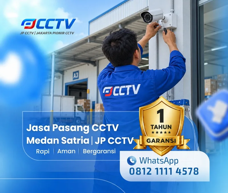 Dokumentasi lapangan teknisi CCTV JP CCTV di Medan Satria