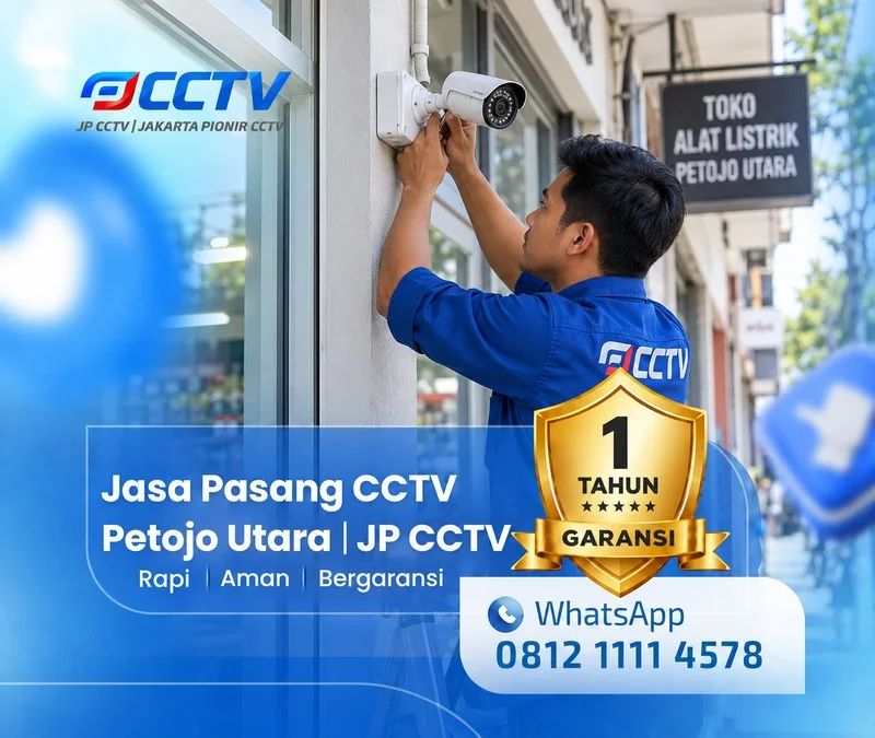 Pemasangan dan pengaturan teknisi CCTV JP CCTV di Petojo Utara