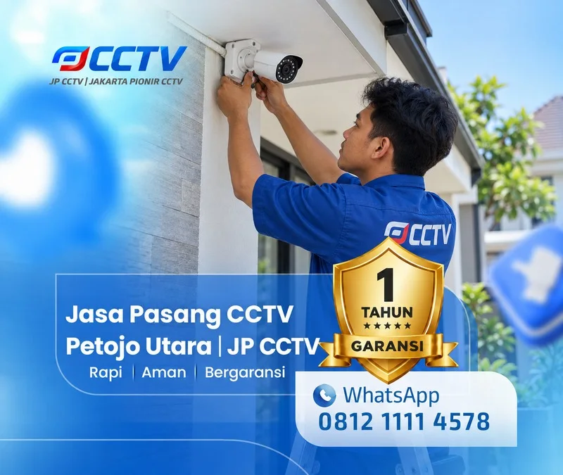 Dokumentasi lapangan teknisi CCTV JP CCTV di Petojo Utara