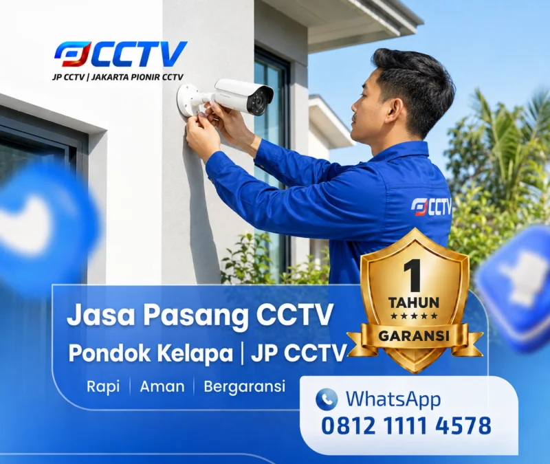 pemasangan CCTV untuk kebutuhan keamanan di Pondok Kelapa
