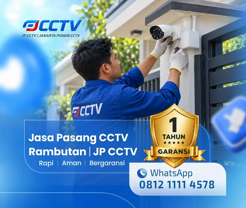 Tim JP CCTV menangani teknisi CCTV di Rambutan