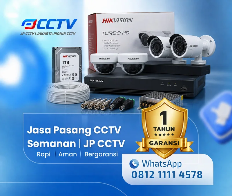 Tim JP CCTV menangani kamera CCTV Hikvision di Semanan