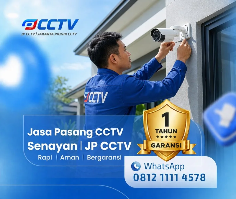 Pemasangan dan pengaturan teknisi CCTV JP CCTV di Senayan