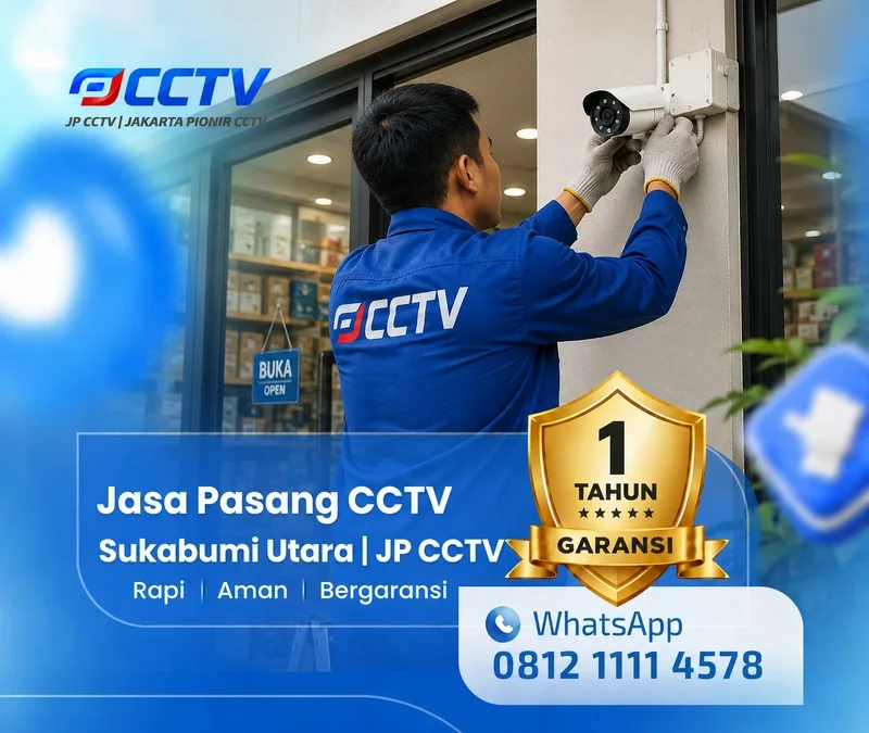 Proses teknisi CCTV bersama teknisi JP CCTV di Sukabumi Utara