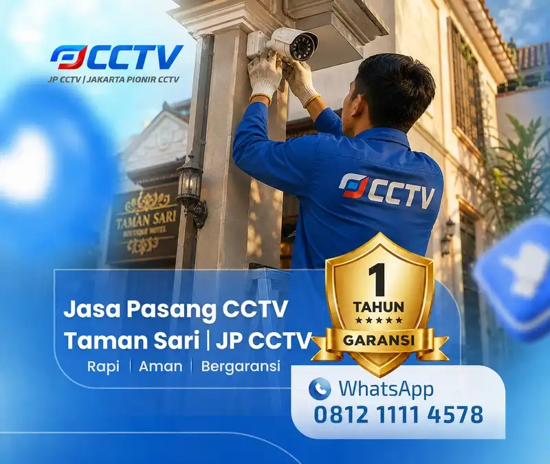Dokumentasi lapangan teknisi CCTV JP CCTV di Taman Sari