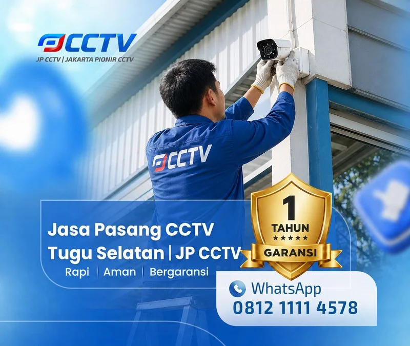 Tim JP CCTV menangani teknisi CCTV di Tugu Selatan