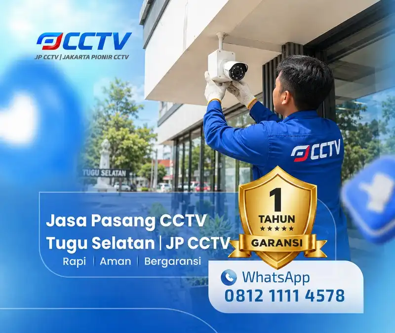 Pemasangan dan pengaturan teknisi CCTV JP CCTV di Tugu Selatan