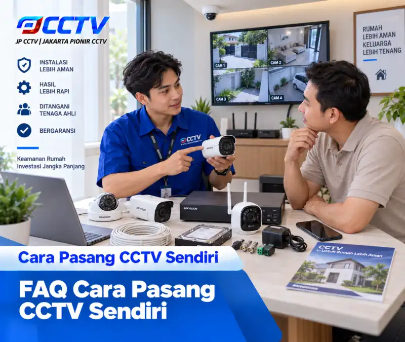 pemasangan CCTV oleh tim JP CCTV di rumah