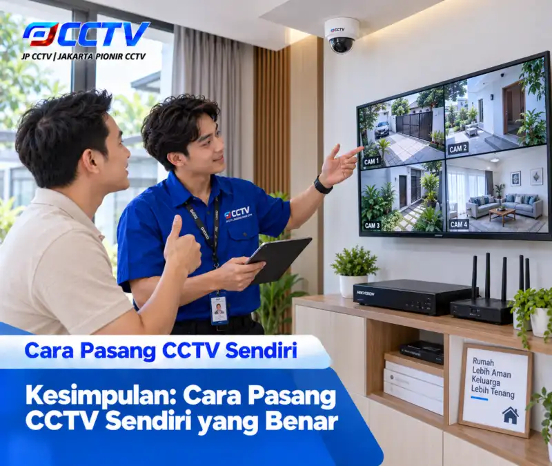 Hasil pemasangan CCTV oleh JP CCTV di rumah