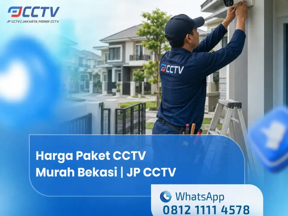Harga Paket CCTV Murah Bekasi dari JP CCTV dengan teknisi memasang kamera CCTV di komplek perumahan