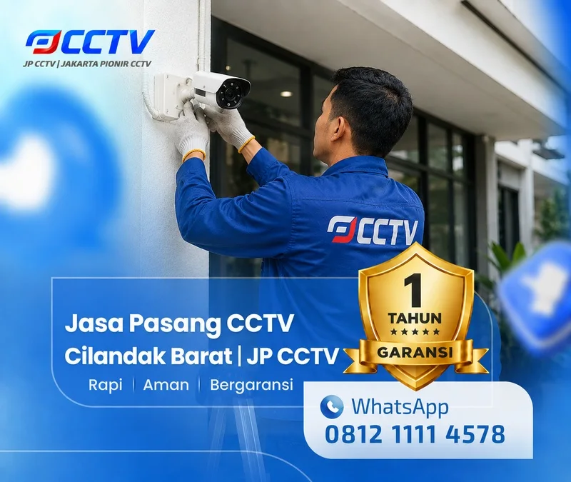 Proses pemasangan CCTV bersama teknisi JP CCTV di Cilandak Barat