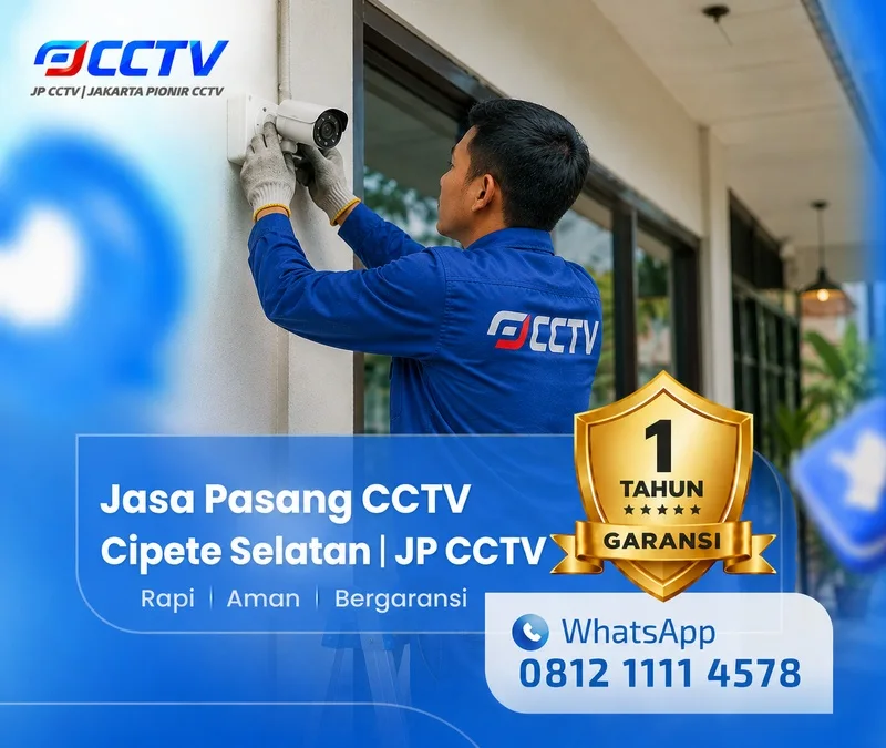 Dokumentasi lapangan pemasangan CCTV JP CCTV di Cipete Selatan
