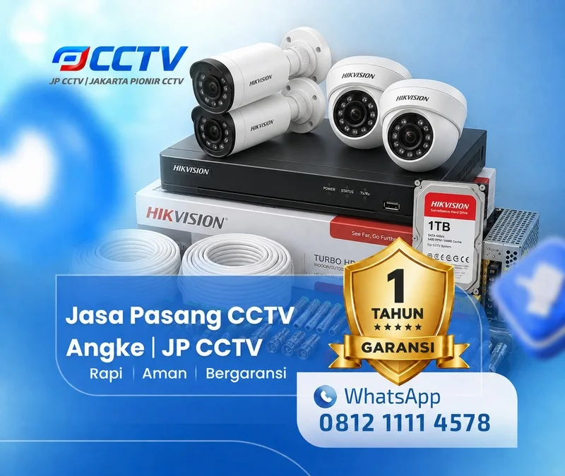 Hasil kamera CCTV Hikvision oleh JP CCTV di Angke