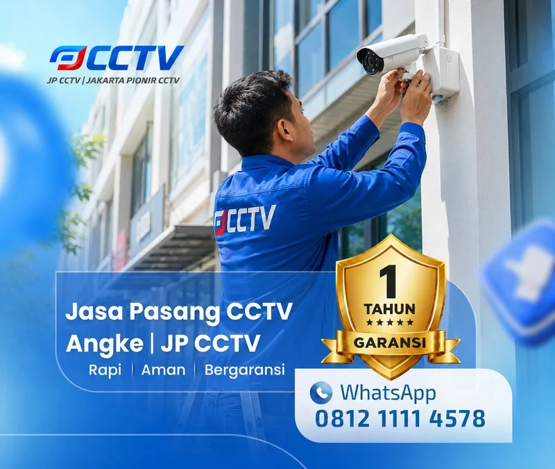 Proses teknisi CCTV bersama teknisi JP CCTV di Angke