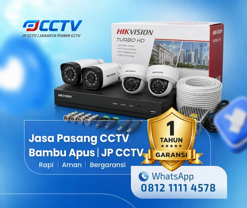 Dokumentasi kamera CCTV Hikvision JP CCTV di Bambu Apus