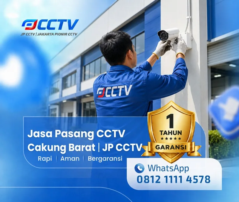 Tim JP CCTV menangani teknisi CCTV di Cakung Barat