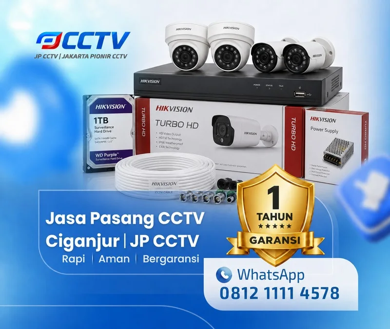 Dokumentasi lapangan kamera CCTV Hikvision JP CCTV di Ciganjur Harga Terbaru