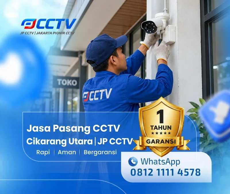 Dokumentasi lapangan teknisi CCTV JP CCTV di Cikarang Utara