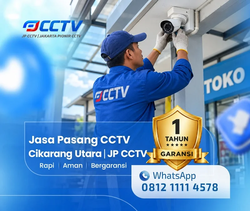 Pemasangan dan pengaturan teknisi CCTV JP CCTV di Cikarang Utara