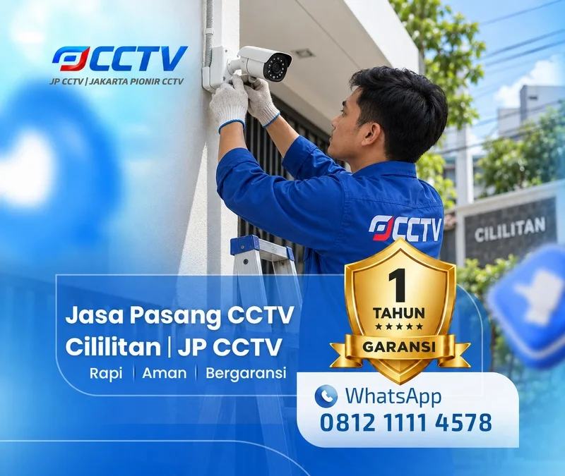 Proses teknisi CCTV bersama teknisi JP CCTV di Cililitan