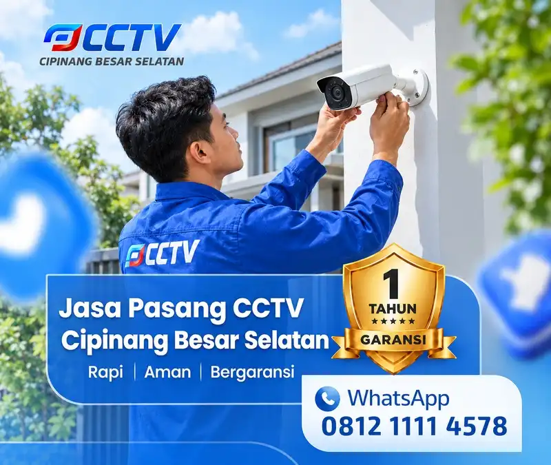 Pemasangan dan pengaturan pemasangan CCTV JP CCTV di Cipinang Besar Selatan
