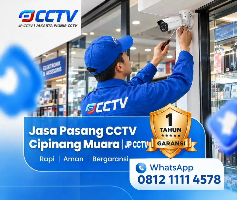 Pekerjaan pemasangan CCTV JP CCTV di Cipinang Muara