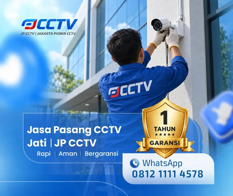 Tim JP CCTV menangani teknisi CCTV di Jati