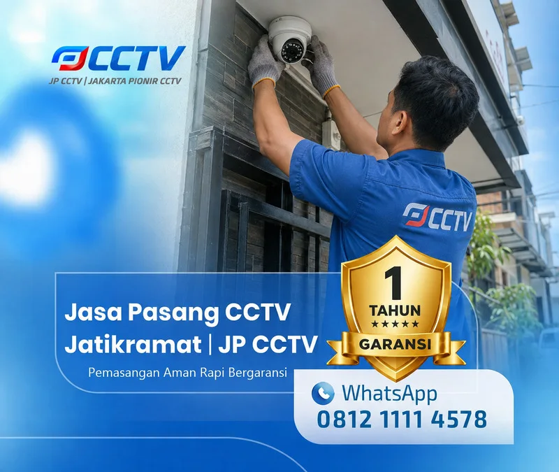 Jasa Pasang CCTV Jatikramat oleh teknisi JP CCTV dengan pemasangan rapi dan garansi