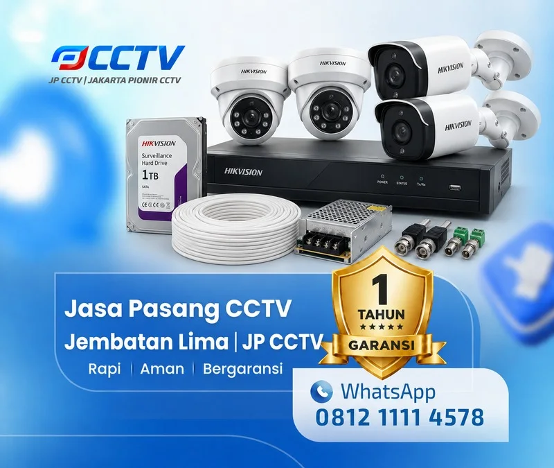 Dokumentasi lapangan kamera CCTV Hikvision JP CCTV di Jembatan Lima