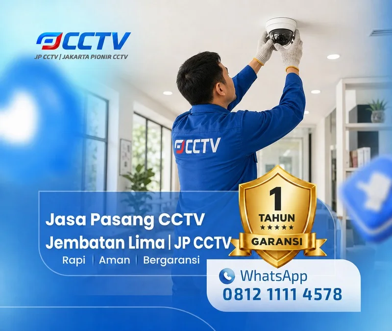 Pemasangan dan pengaturan teknisi CCTV JP CCTV di Jembatan Lima