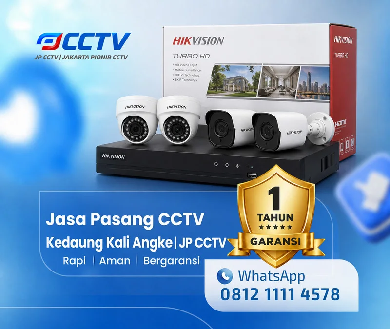 Hasil kamera CCTV Hikvision oleh JP CCTV di Kedaung Kali Angke